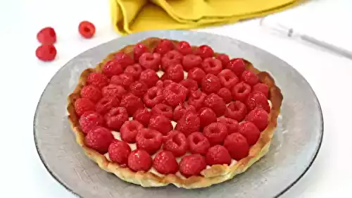 Tarte aux framboises express