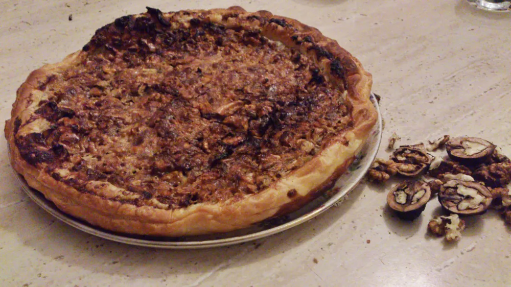 Tarte aux noix toute simple