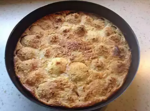 Tarte aux pêches et pain d'épice