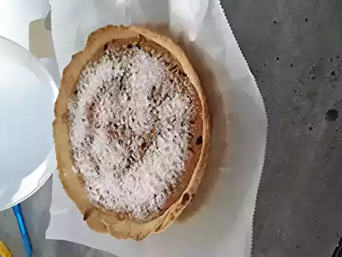 Tarte aux  pignons et sa frangipane