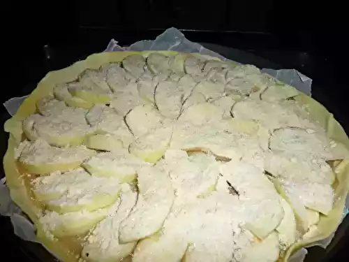 Tarte aux pommes et à la frangipane