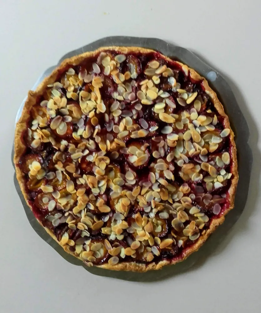 Tarte aux "quetsches poêlées"