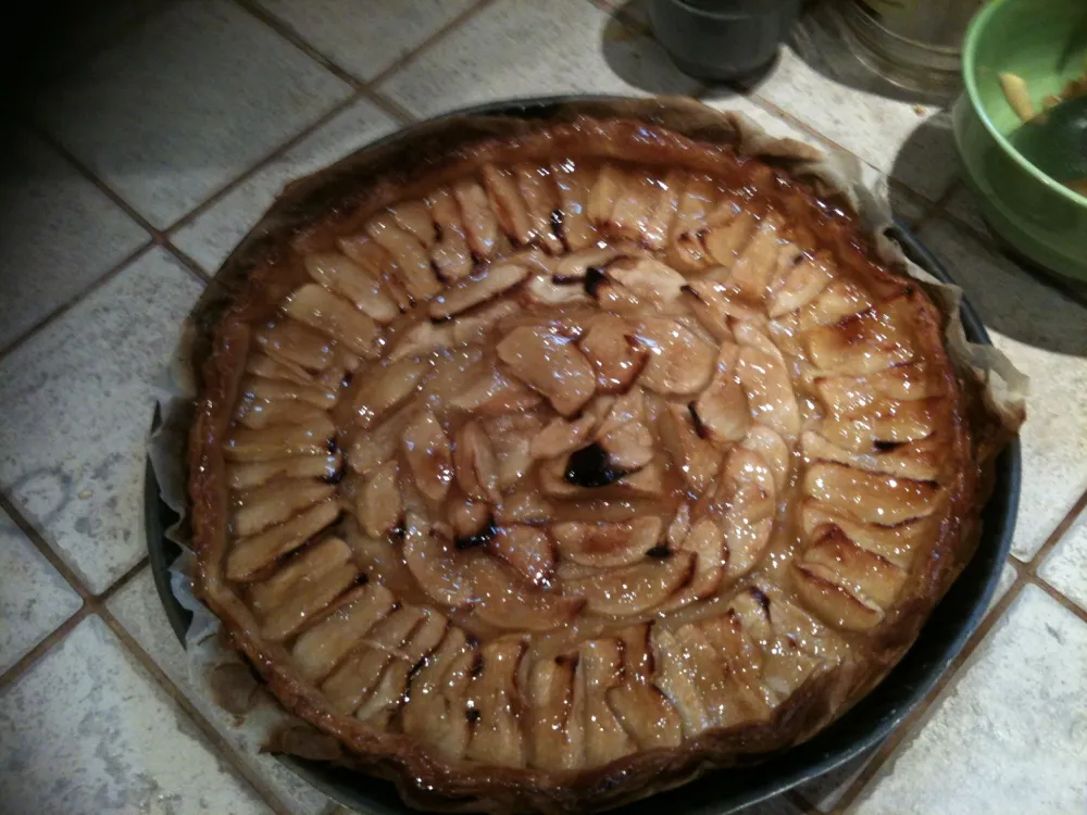 Tarte chaud-froid crevettes & courgettes