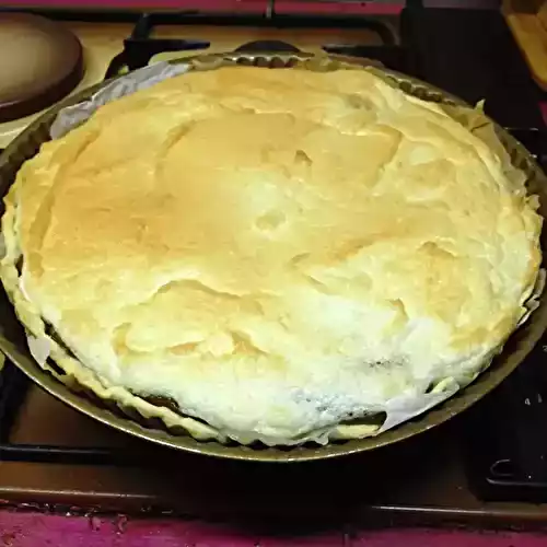 Tarte choco-frangipane meringuée