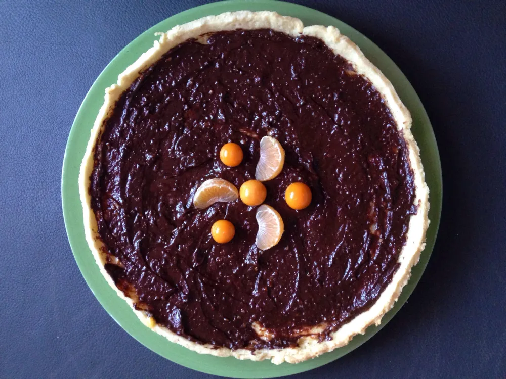 Tarte clémentine et chocolat