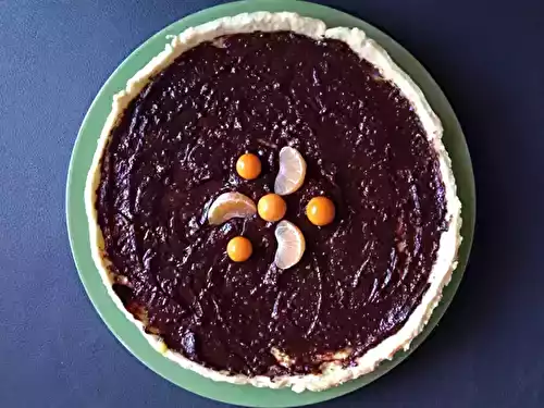 Tarte clémentine et chocolat