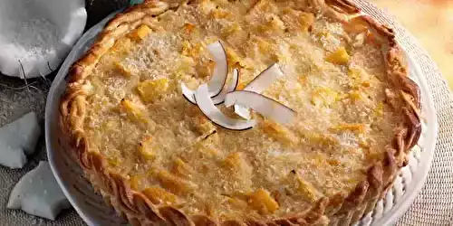 Tarte coco à la confiture de papaye