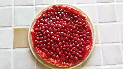 Tarte de framboise au lait de chevre