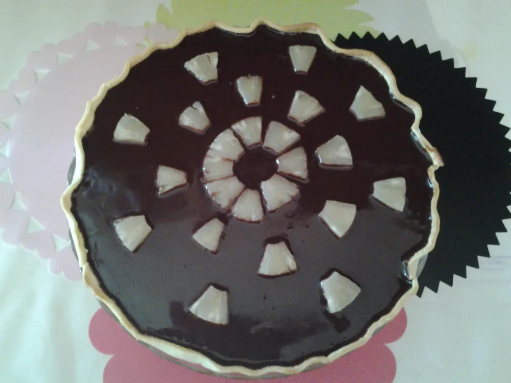 Tarte duo chocolat ananas