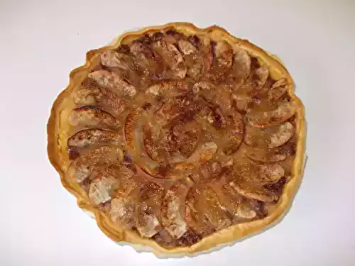 Tarte facile aux pommes et raisins secs