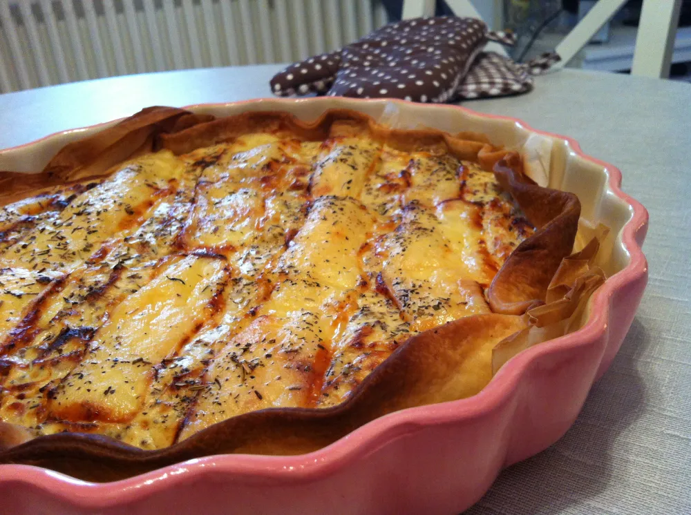 Tarte façon raclette