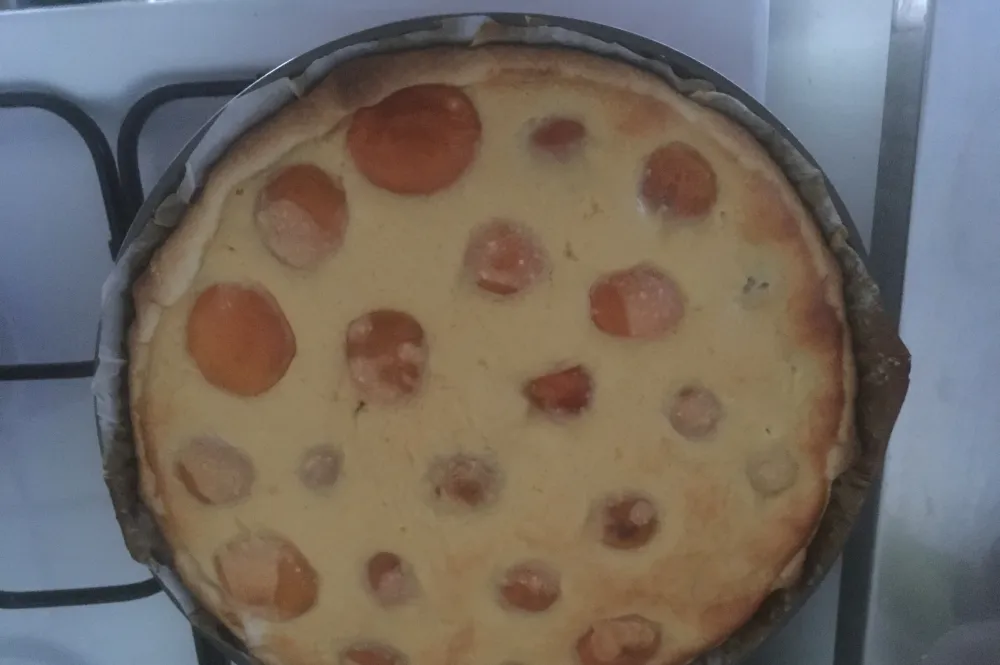 Tarte fondante aux abricots