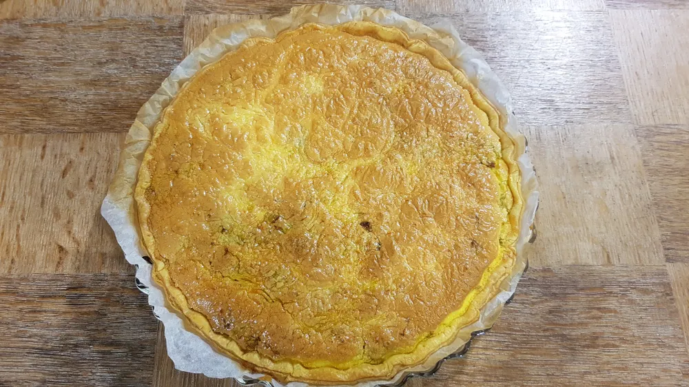 Tarte fondante aux endives et au curry
