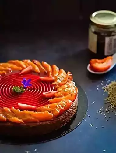 Tarte fraises et abricots rôtis au miel