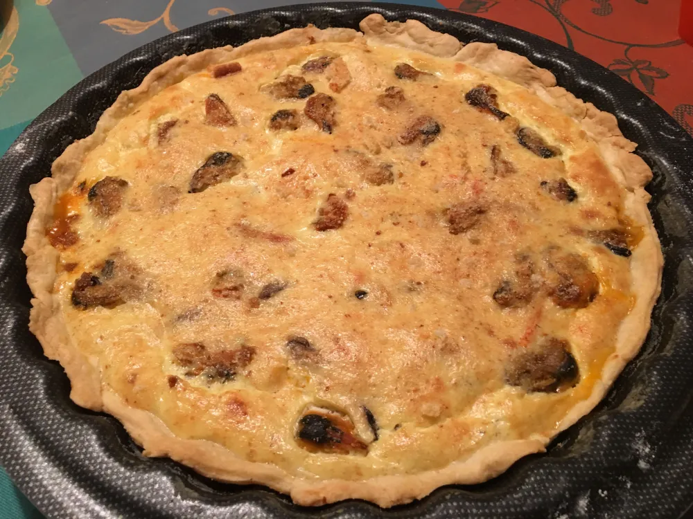 Tarte légère aux fruits de mer