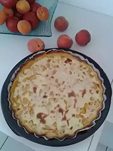 Tarte légère aux pêches