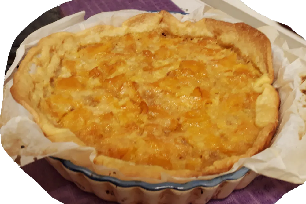 Tarte mangue chocolat blanc