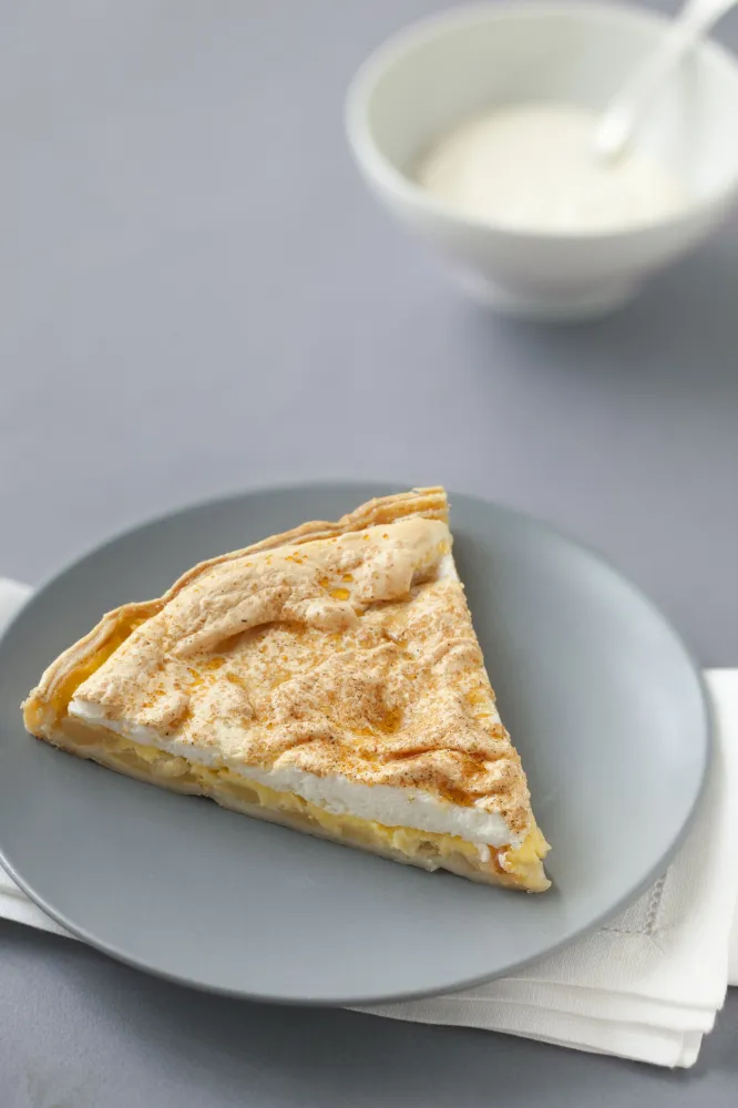 Tarte meringuée aux pommes et aux poires