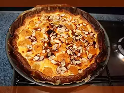 Tarte miellée aux pêches