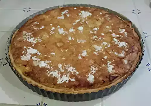 Tarte normande pomme abricot avec deux pâtes