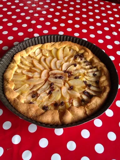 Tarte pomme chocolat cannelle