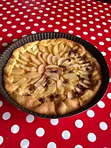 Tarte pomme chocolat cannelle