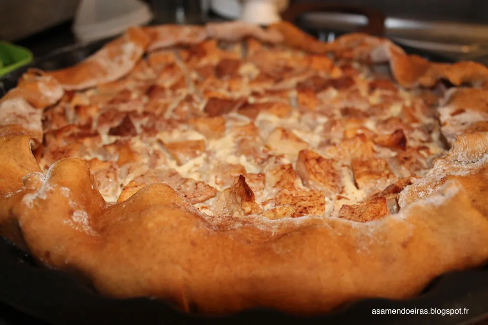 Tarte pomme-poire-cannelle