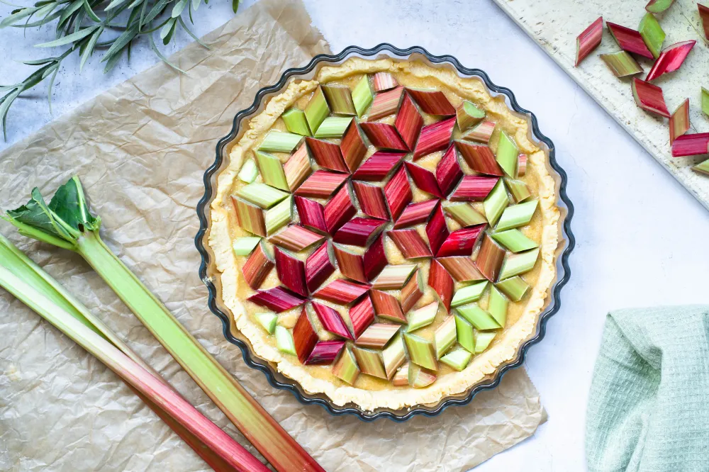 Tarte rhubarbe graphique
