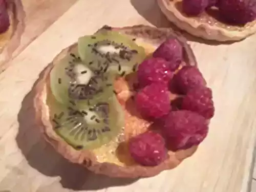 Tarte simple à la framboise