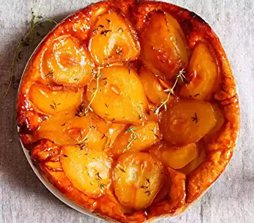 Tarte tatin poires - chocolat