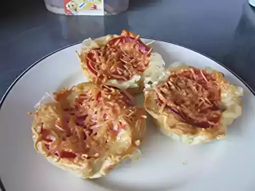 Tartelettes chèvre chorizo