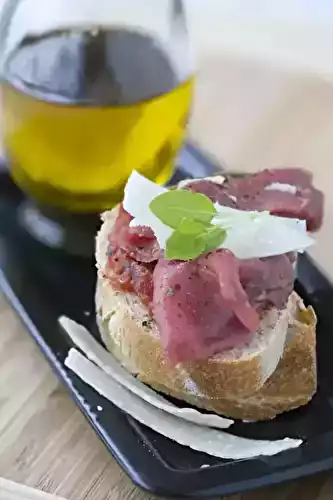 Tartine au Carpaccio de Boeuf