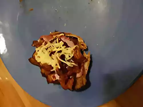 Tartine aubergine jambon blanc