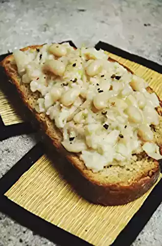Tartine charentaise de haricots blancs (dites mogettes)