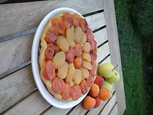 Tatin facile aux pommes et aux abricots