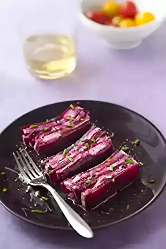 Terrine de chèvre aux betteraves rouges