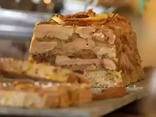 Terrine de foie gras aux pommes vertes