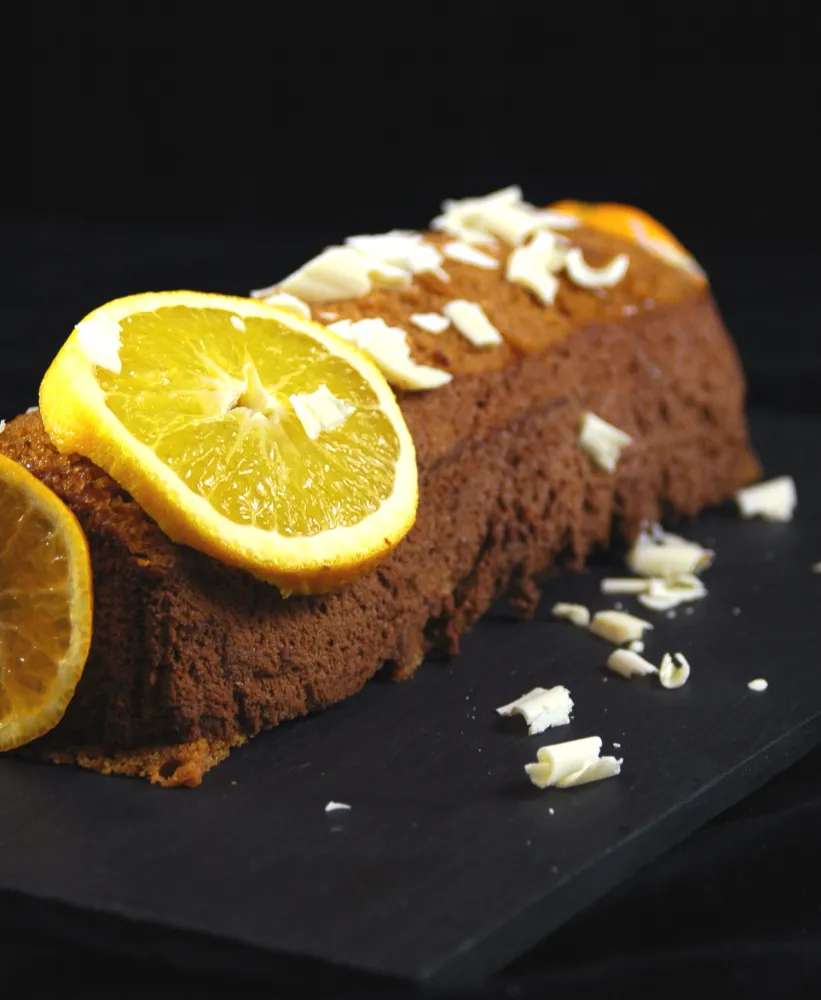 Terrine de pain d'épices au chocolat et à l'orange