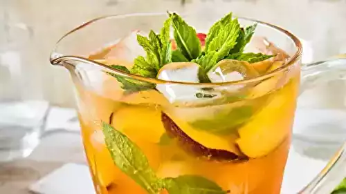 Thé glacé à la nectarine