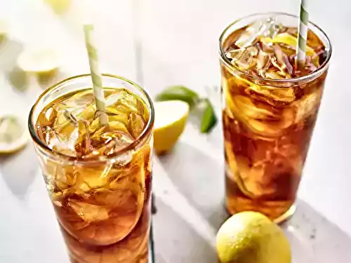 Thé glacé aromatisé