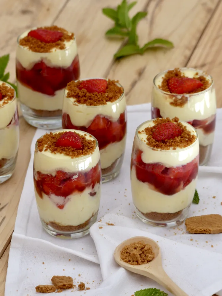 Tiramisu fraise chocolat blanc