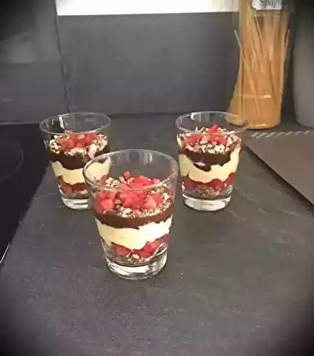 Tiramisu fraises et cookies