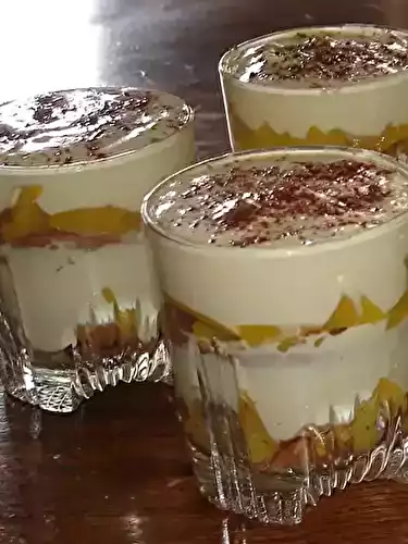 Tiramisu pêches cookies