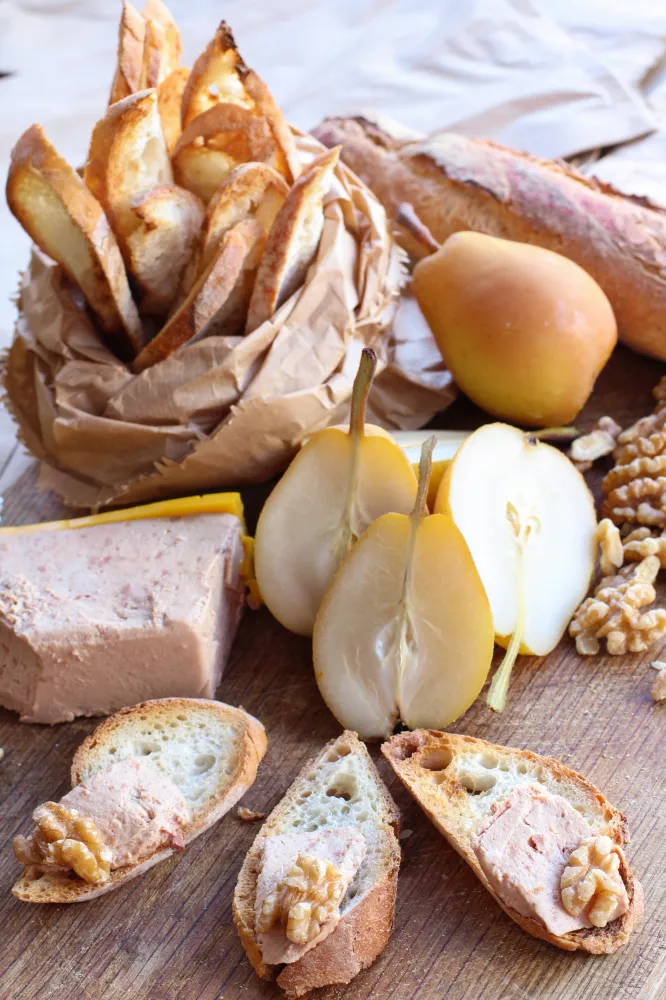 Toast au foie gras et champignons