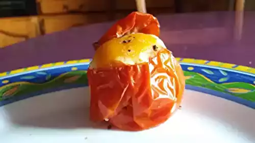 Tomates farcies à l'oeuf et au comté