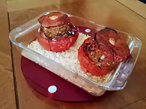 Tomates farcies au bœuf et curry