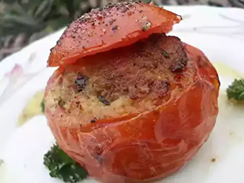 Tomates farcies au riz et au thon