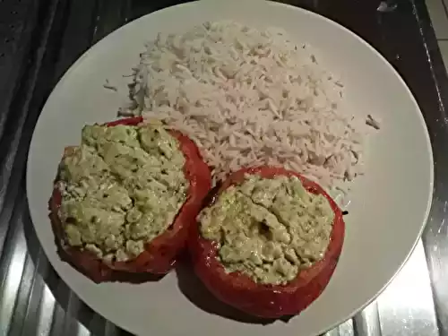 Tomates farcies chèvre et pesto