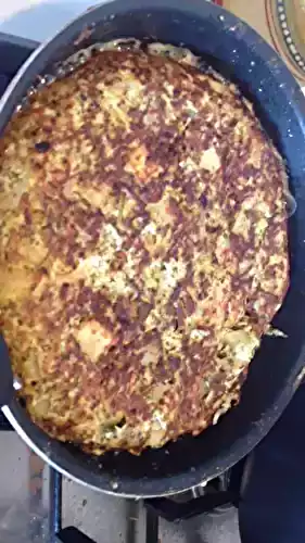 Tortilla au pesto et au chèvre