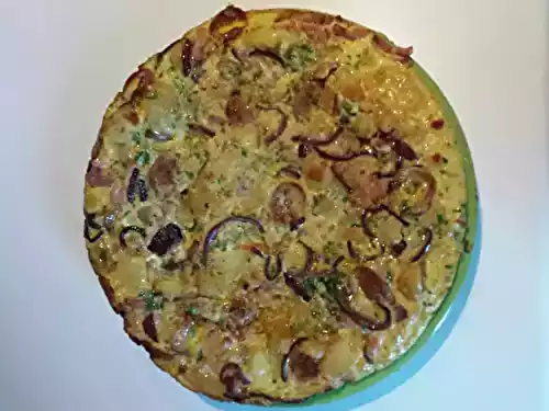 Tortillas au lard et aux oignons